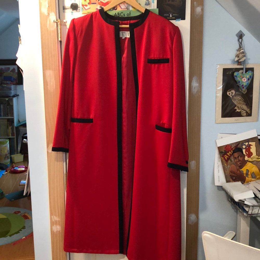 Valentino pleated long formal jacket
